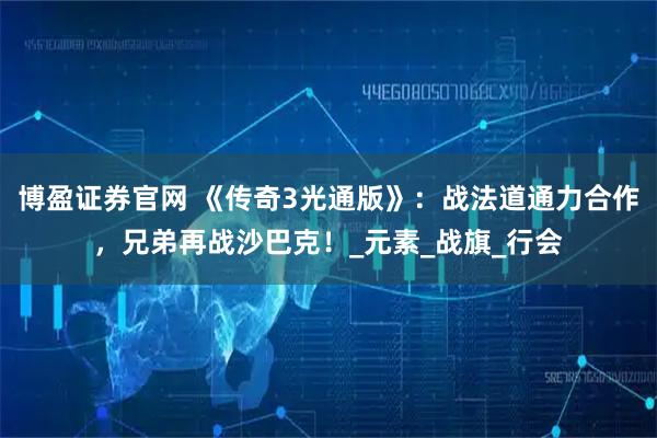 博盈证券官网 《传奇3光通版》：战法道通力合作，兄弟再战沙巴克！_元素_战旗_行会